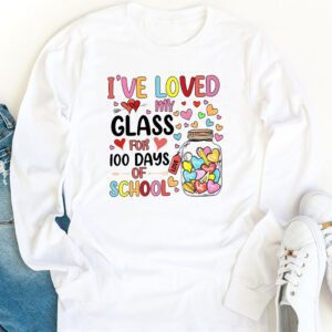 Ive Loved My Class For 100 Days School Womens Teacher Longsleeve Tee 1 1