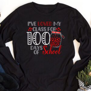 Ive Loved My Class For 100 Days School Womens Teacher Longsleeve Tee 1