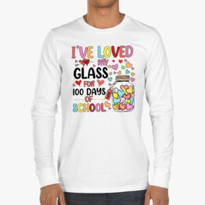 Ive Loved My Class For 100 Days School Womens Teacher Longsleeve Tee 3 1