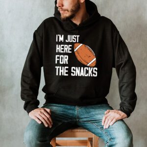 Just Here For The Snacks American Football Funny Women Kids Hoodie 2 3