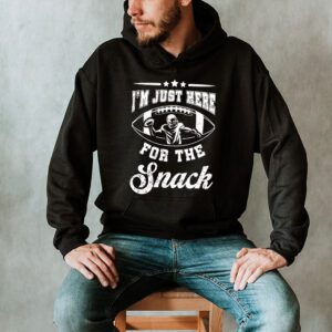 Just Here For The Snacks American Football Funny Women Kids Hoodie 2