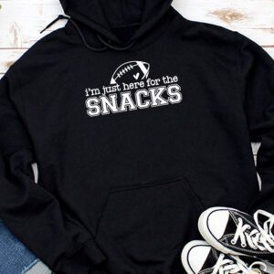 Just Here For The Snacks American Football Funny Women Kids Hoodie