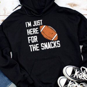 Just Here For The Snacks American Football Funny Women Kids Hoodie