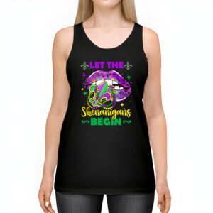 Let The Shenanigans Begin Mardi Gras Lips Kids Men Women Tank Top 2