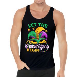 Let The Shenanigans Begin Mardi Gras Lips Kids Men Women Tank Top 3 4