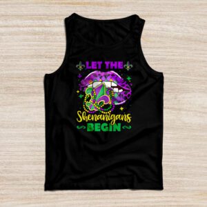 Let The Shenanigans Begin Mardi Gras Lips Kids Men Women Tank Top