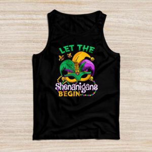 Let The Shenanigans Begin Mardi Gras Lips Kids Men Women Tank Top