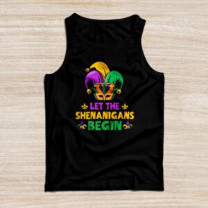 Let The Shenanigans Begin Mardi Gras Lips Kids Men Women Tank Top