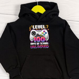 Level 100 Days Of School Unlocked Boys 100th Day Of School Hoodie 1 2