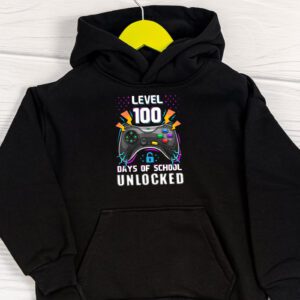 Level 100 Days Of School Unlocked Boys 100th Day Of School Hoodie 1