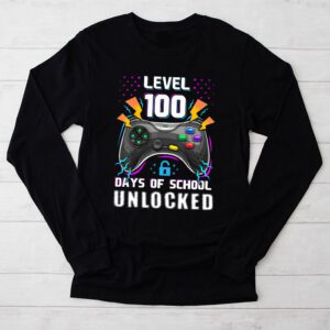 Level 100 Days Of School Unlocked Boys 100th Day Of School Longsleeve Tee 2