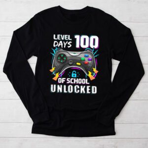 Level 100 Days Of School Unlocked Boys 100th Day Of School Longsleeve Tee 2 4