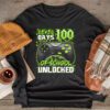 Level 100 Days Of School Unlocked Boys 100th Day Of School Longsleeve Tee