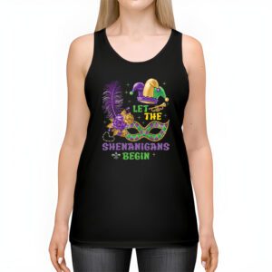 Mardi Gras Costume Let The Shenanigans Begin Mask Tank Top 2 1