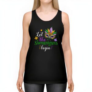 Mardi Gras Costume Let The Shenanigans Begin Mask Tank Top 2 2