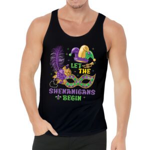 Mardi Gras Costume Let The Shenanigans Begin Mask Tank Top 3 1