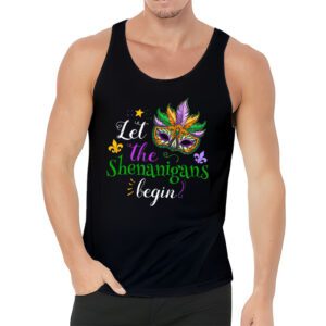 Mardi Gras Costume Let The Shenanigans Begin Mask Tank Top 3 2