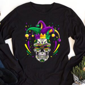 Mardi Gras Costume Sugar Skull Carnival Party Men Women Kid Longsleeve Tee 1 6