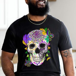 Mardi Gras Costume Sugar Skull Carnival Party Men Women Kid T Shirt 2 4