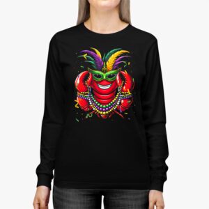 Mardi Gras Crawfish Jester hat Bead Tee New Orleans Gifts Longsleeve Tee 2 3