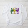 Mardi Gras Crawfish Jester hat Bead Tee New Orleans Gifts Longsleeve Tee