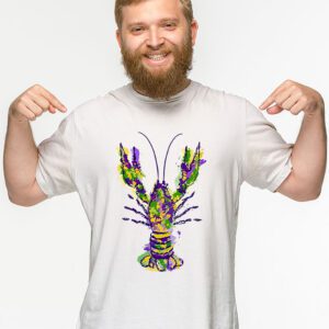 Mardi Gras Crawfish Jester hat Bead Tee New Orleans Gifts T Shirt 2