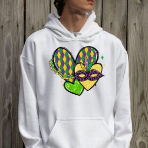 Mardi Gras Hearts Cute Outfit Women Girls Kids Toddler Hoodie 2