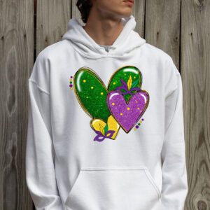 Mardi Gras Hearts Cute Outfit Women Girls Kids Toddler Hoodie 2 4