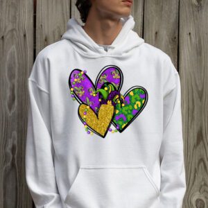 Mardi Gras Hearts Cute Outfit Women Girls Kids Toddler Hoodie 2 5