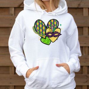 Mardi Gras Hearts Cute Outfit Women Girls Kids Toddler Hoodie 3