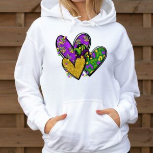 Mardi Gras Hearts Cute Outfit Women Girls Kids Toddler Hoodie 3 4