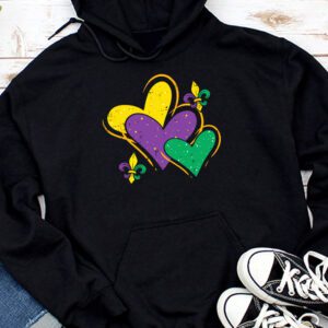 Mardi Gras Hearts Cute Outfit Women Girls Kids Toddler Hoodie