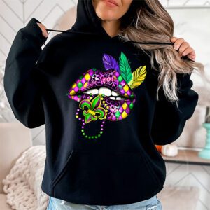 Mardi Gras Lips Queen Carnival Trendy 2024 Leopard Louisiana Hoodie 1 4