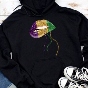 Mardi Gras Lips Queen Carnival Trendy 2024 Leopard Louisiana Hoodie