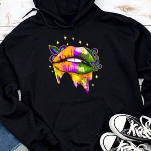 Mardi Gras Lips Queen Carnival Trendy 2024 Leopard Louisiana Hoodie