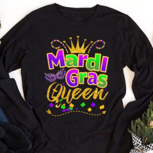 Mardi Gras Queen Parade Costume Party Women Gift Mardi Gras Longsleeve Tee 1