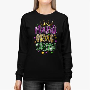 Mardi Gras Queen Parade Costume Party Women Gift Mardi Gras Longsleeve Tee 2 2