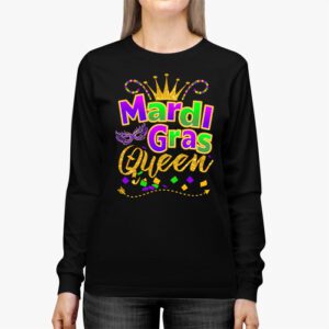 Mardi Gras Queen Parade Costume Party Women Gift Mardi Gras Longsleeve Tee 2