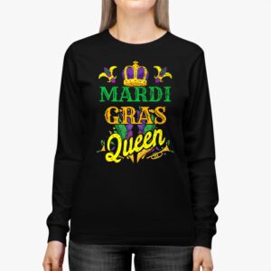 Mardi Gras Queen Parade Costume Party Women Gift Mardi Gras Longsleeve Tee 2 4