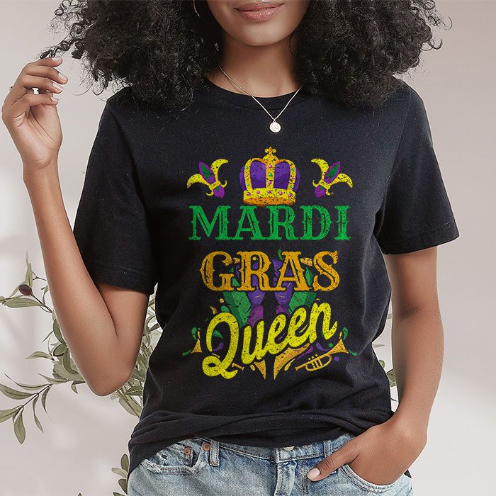 Mardi Gras Queen Parade Costume Party Women Gift Mardi Gras T Shirt 1 4
