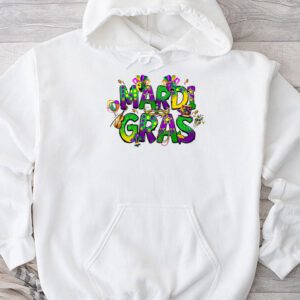 Mardi Gras Shirt Women Men Mardi Gras Kids Mardi Gras Beads Hoodie