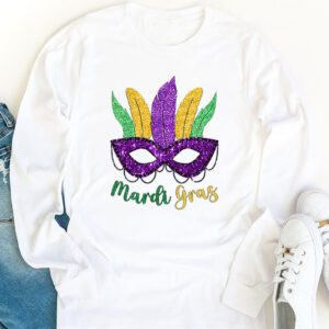 Mardi Gras Shirts For Women Kids Men Beads Mask Feathers Hat Longsleeve Tee 1 2