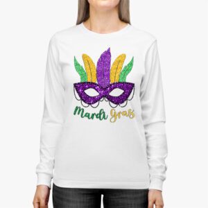 Mardi Gras Shirts For Women Kids Men Beads Mask Feathers Hat Longsleeve Tee 2 2