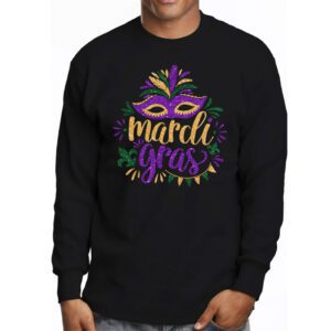 Mardi Gras Shirts For Women Kids Men Beads Mask Feathers Hat Longsleeve Tee 3 1