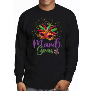 Mardi Gras Shirts For Women Kids Men Beads Mask Feathers Hat Longsleeve Tee 3