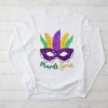 Mardi Gras Shirts For Women Kids Men Beads Mask Feathers Hat Longsleeve Tee