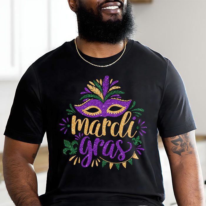 Mardi Gras Shirts For Women Kids Men Beads Mask Feathers Hat T Shirt 2 1
