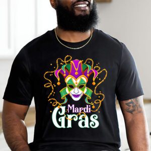Mardi Gras Shirts For Women Kids Men Beads Mask Feathers Hat T Shirt 2 3