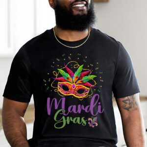 Mardi Gras Shirts For Women Kids Men Beads Mask Feathers Hat T Shirt 2