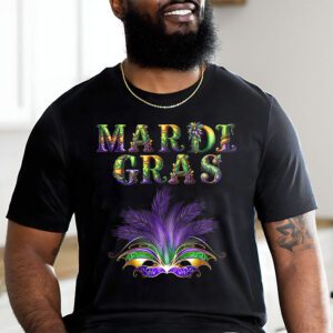 Mardi Gras Shirts For Women Kids Men Beads Mask Feathers Hat T Shirt 2 4